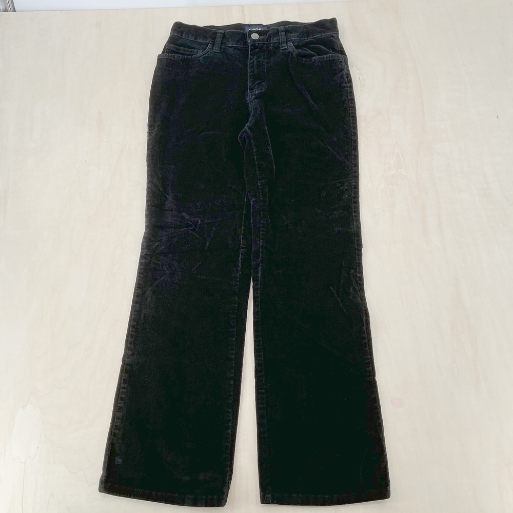 Sonoma Corduroy Pants Womens 4 Short Black Straight Leg Classic Dark Academia